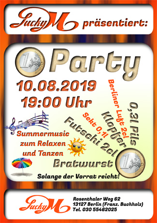 1-€-Party im Lucky M