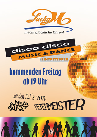 disco disco - mit den DJs von Fetenmeister, ab 19 Uhr